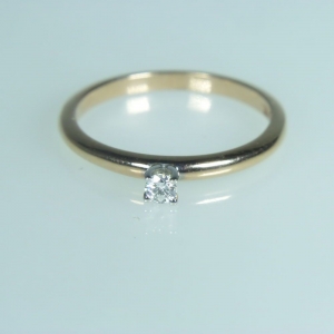 Solitairring Lady 0.08 ct.
