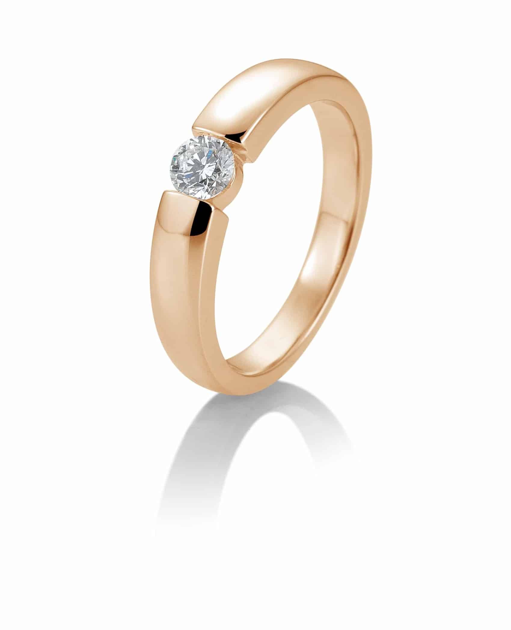 Solitair briljant ring 0.25 ct