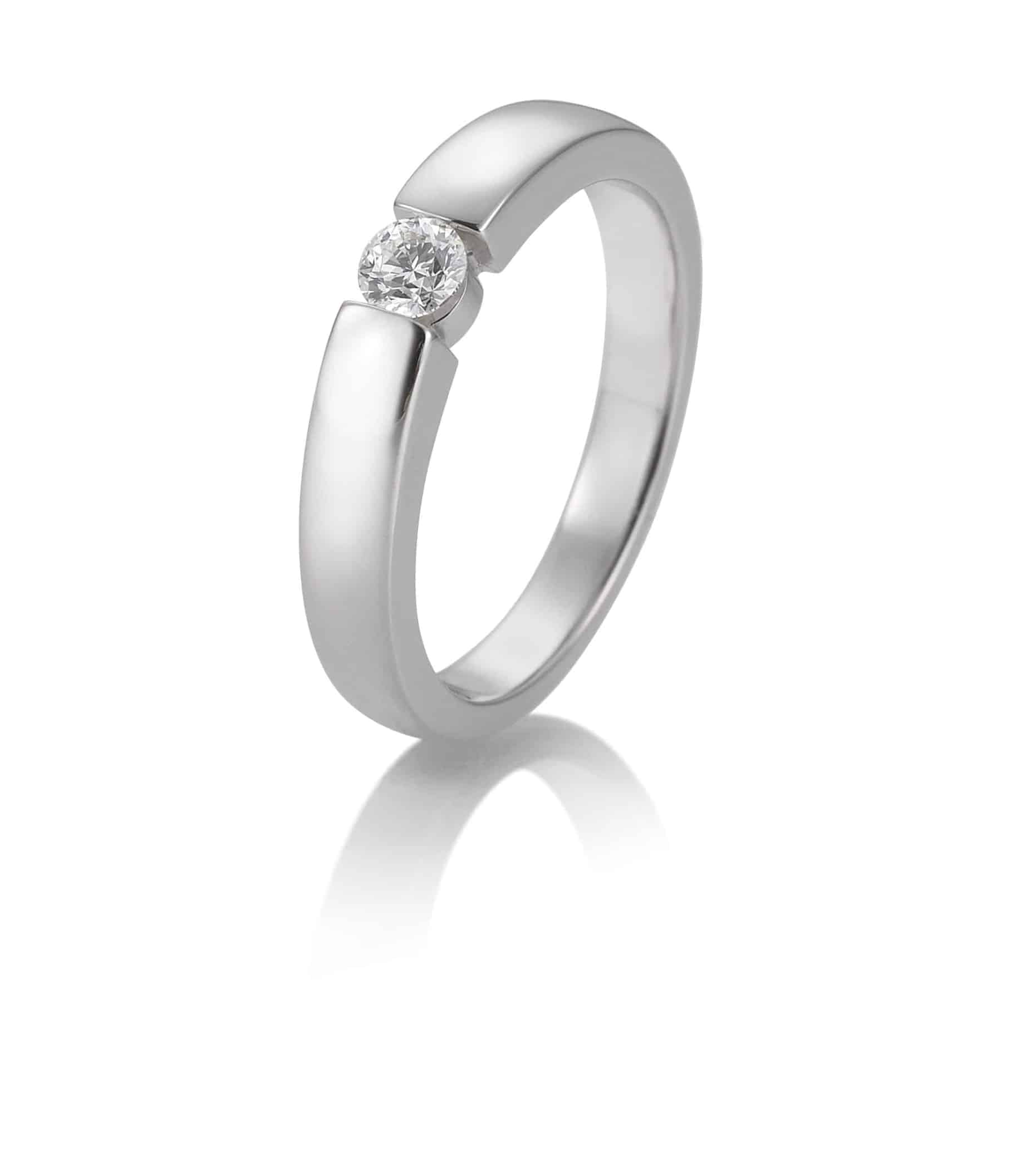 Solitair briljant ring 0.20 ct